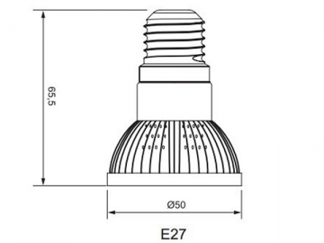 Faretto LED a incasso PAR16 E27