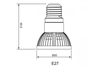 Faretto LED a incasso PAR16 E27