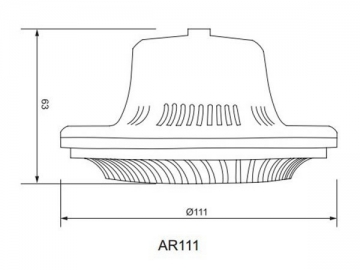 Faretto LED a incasso AR111