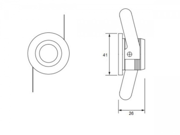 Plafoniera LED 1W