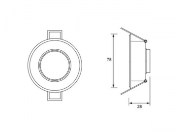 Plafoniera LED 1W