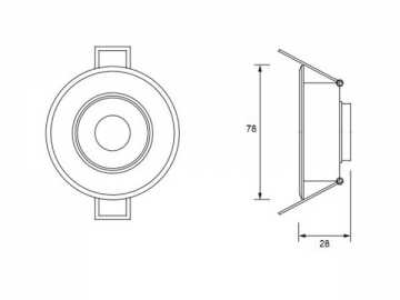 Plafoniera LED 1W