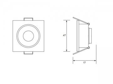 Plafoniera LED 1W