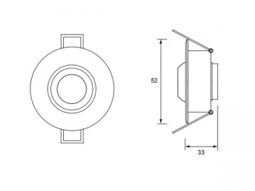 Plafoniera LED 1W