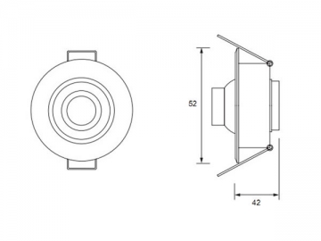 Plafoniera LED 1W