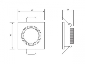 Plafoniera LED 1W