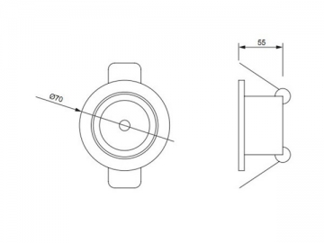 Plafoniera LED 1W