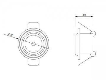 Plafoniera LED 1W