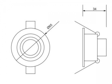 Plafoniera LED 1W