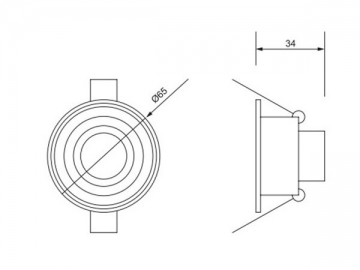 Plafoniera LED 1W