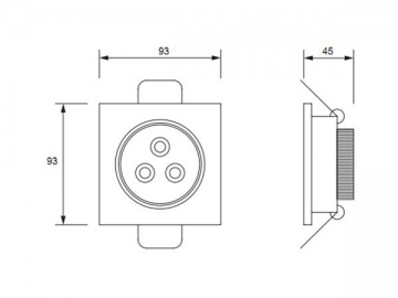 Plafoniera LED acrilica