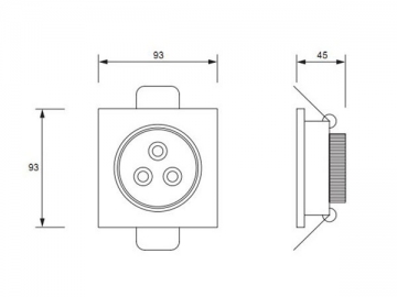 Plafoniera LED acrilica