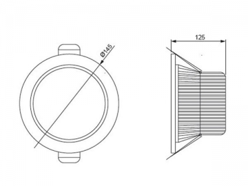 Luce LED a incasso integrata