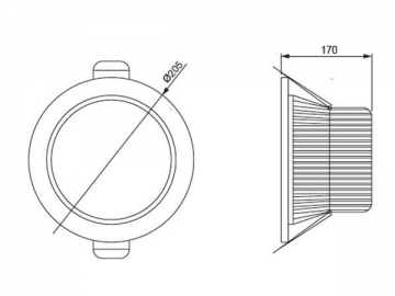 Luce LED a incasso integrata