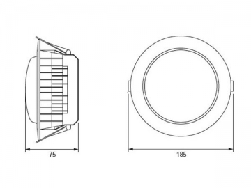 Luce LED a incasso integrata