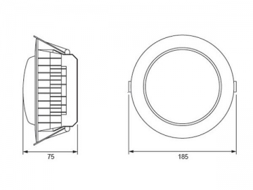 Luce LED a incasso integrata