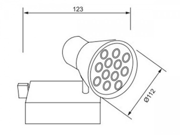 Luce LED per traccia ad alta efficienza