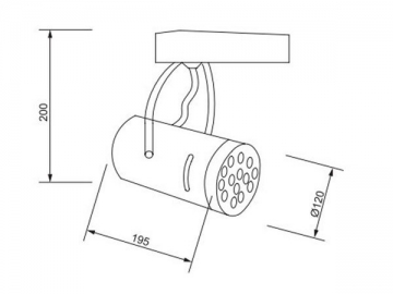 Luce LED per traccia ad alta efficienza