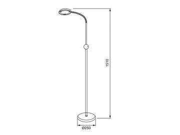 Lampada LED da tavolo in alluminio