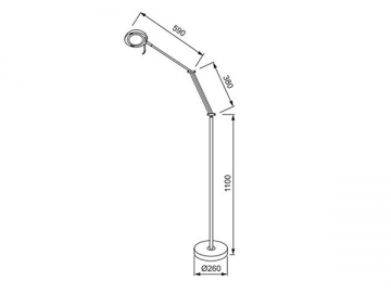 Lampada LED da tavolo in alluminio