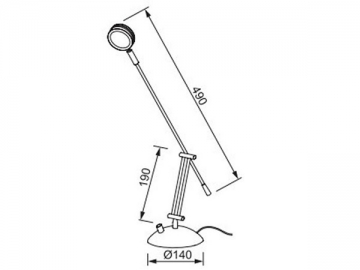 Lampada LED da tavolo in alluminio