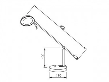 Lampada LED da tavolo in alluminio