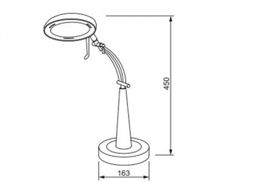 Lampada LED da tavolo in alluminio