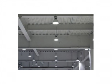 Lampada LED industriale ad alta potenza integrata con paralume