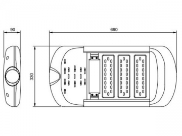 Modulo lampione LED