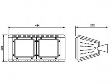 Luce LED per tunnel ad alta potenza