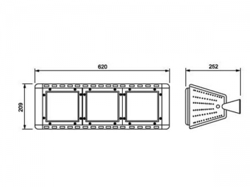 Luce LED per tunnel ad alta potenza