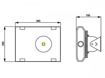 Luce LED per tunnel integrata