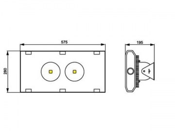 Luce LED per tunnel integrata