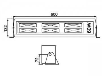 Luce LED per tunnel integrata