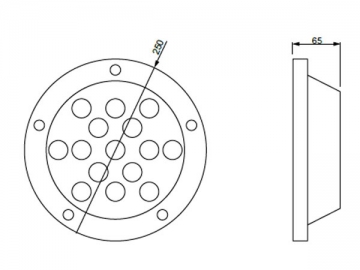 Luce LED per pavimento ad alta efficienza