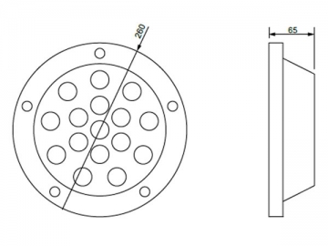 Luce LED per pavimento ad alta efficienza