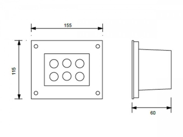 Luce LED per pavimento ad alta efficienza