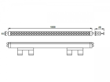 LED a parete ad alta efficienza