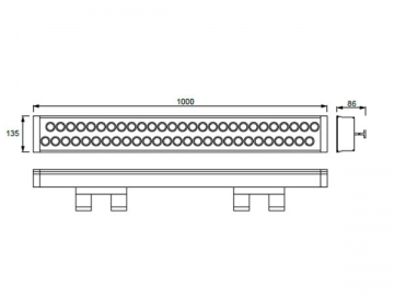 LED a parete ad alta efficienza