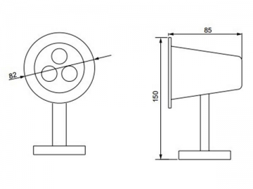 Luce LED subacquea ad alta efficienza