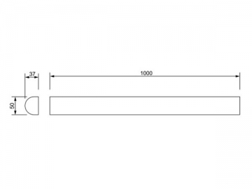 Tubo LED per guardrail