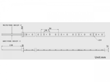 Striscia LED Flessibile 60 Pezzi DC12V