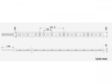 Serie Striscia LED Flessibile 5550 (RGB)