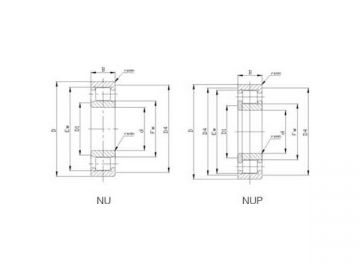 Cuscinetti a una corona di rulli N/NJ/NU/NUP