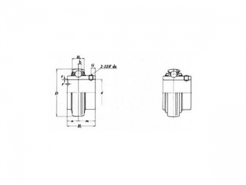 Blocchetto di cuscino Set tipo a vite UC2, Set tipo a vite RB2