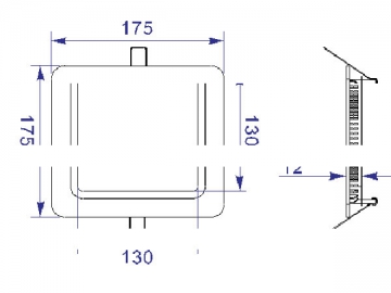 Pannello LED quadrato