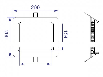 Pannello LED quadrato