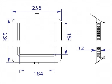 Pannello LED quadrato