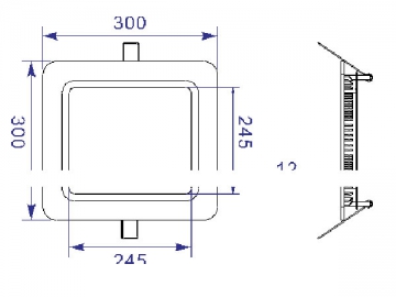 Pannello LED quadrato