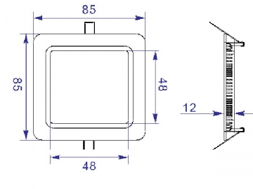 Pannello LED quadrato